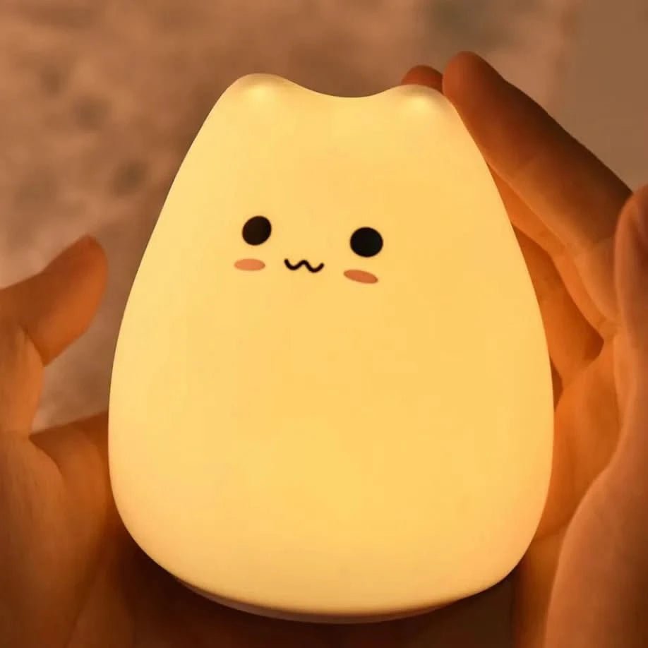 かわいい癒しの猫型LEDナイトライト - ぬくもり雑貨屋